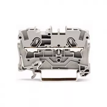 Průchozí svorka WAGO 2004-1201, 2vodičová, 800 V, 32 A, šedá, šířka 6,2 mm, CAGE CLAMP