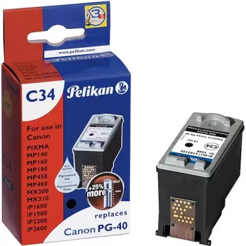 Pelikan repasovaná inkoustová kazeta pro Canon PG-40 (černá, High Yield)