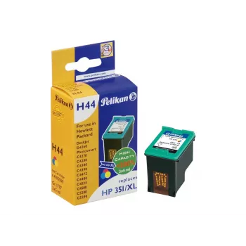 Repasovaná inkoustová kazeta Pelikan pro HP 343 (CB338EE) - tříbarevná