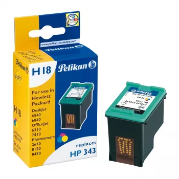 Inkoustová kazeta Pelikan pro HP C8766EE (HP 343) - tříbarevná, standardní výtěžnost