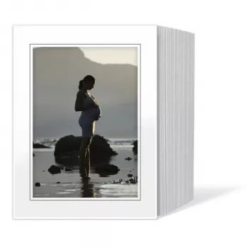 Passepartout DAIBER 13x18 cm White/Grey Line, 125 ks