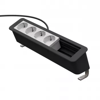 Stolní propojovací panel Kindermann CP Office Desk 6násobný 4 x zásuvka (7550000304)