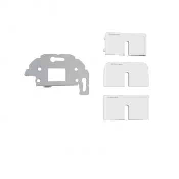 Kindermann Konnect Design Click rámeček zásuvky čistě bílá RAL 9010 2-port Keystone