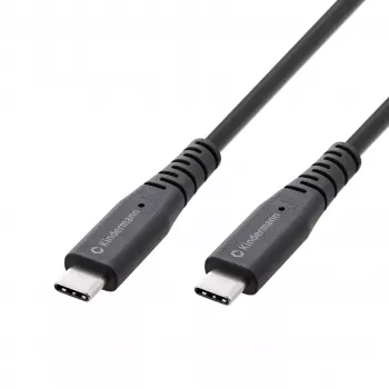Kindermann USB 4.0 kabel 2m USB-C na USB-C - datový/video/nabíjecí kabel - černý