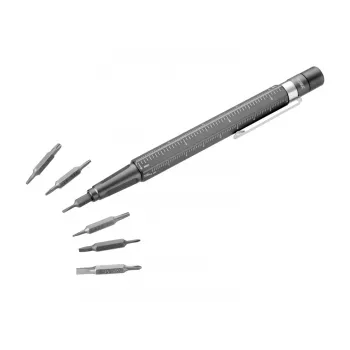 Multifunkční kuličkové pero TROIKA Bit-Stift CONSTRUCTION TOOL 13 (BIT20/TI)