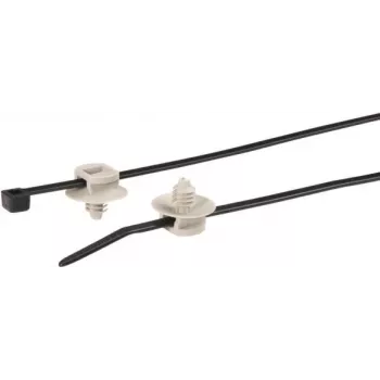 HellermannTyton T30RFT5 Cable Tie - Polyamide 6.6 - Black - 150 mm - 135 N