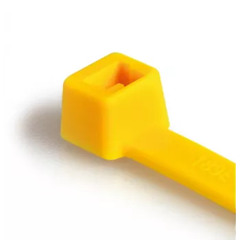 HellermannTyton T150R(H) Cable Tie, Parallel Entry, Polyamide 6.6, Yellow, 365 x 7.6 mm (116-15014)
