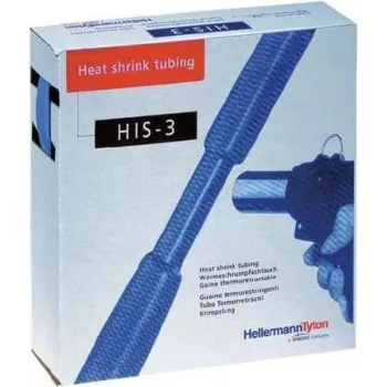 HellermannTyton HIS-3-12/4-PO-X-BK Heat Shrink Tubing 3:1, 5 m, Black