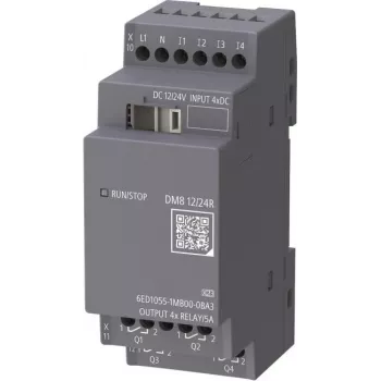 Digitální rozšiřující modul Siemens LOGO! DM8 6ED1055-1MB00-0BA3 4DI/4DO relé 12/24V DC