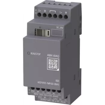 Siemens LOGO! AM4 6ED1055-1MF00-0BA3 analogový rozšiřující modul 2AI/2AQ 24V DC