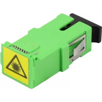 Synergy 21 SC/APC optická spojka, jednovidová, simplex, keramická ferule, PVC, bez příruby, s ochrannou klapkou proti laseru (S215677)