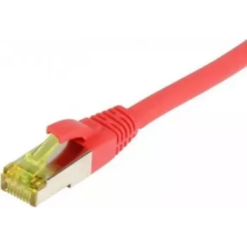 SYNERGY21 propojovací kabel RJ45, CAT6A 500MHz, 5m, červený, S/FTP, TPE/LSZH (Ultraflex), AWG26, s kabelem Cat.7