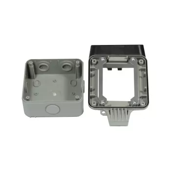 Synergy 21 Keystone modulové pouzdro na povrch IP66 s očkem pro visací zámek, světle šedá (RAL 7035) - S216381