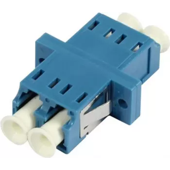 SYNERGY21 LC-LC duplex multimode OM2 optický adaptér, keramická objímka, PVC, modrý