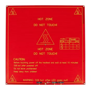 ALLNET 4duino 3D tiskárna vyhřívaná podložka čtvercová 215mm 12V/24V RepRap Mendel (ALL_KS_hotbed_square)