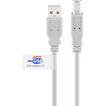 Goobay USB 2.0 kabel 2m šedý