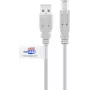 Goobay USB 2.0 kabel 2m šedý