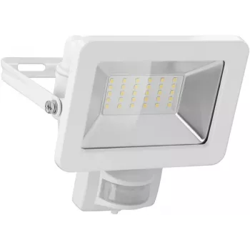 Goobay LED venkovní reflektor 30 W s pohybovým senzorem, 2400 lm, 4000 K, IP65, PIR senzor, nástěnná montáž, 0,5 m kabel
