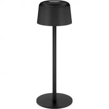 GOOBAY bezdrátová LED stolní lampa, velikost S, 25 cm, černá