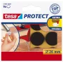 Tesa Protect plstěné kluzáky - kulaté - hnědé - 26 mm - 9 ks