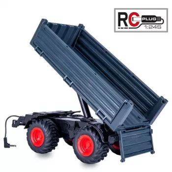 Přívěs sklápěč Jamara, antracitový, pro RC traktor MB-trac 1000 1:24S (423265)