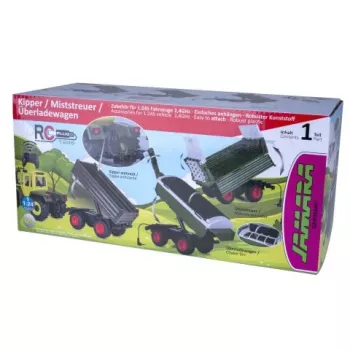 Přívěs sklápěč Jamara, antracitový, pro RC traktor MB-trac 1000 1:24S (423265)
