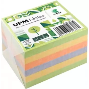 UPM Notes samolepicí bločky Spring 75x75mm 100 listů 6 bloků smíšené barvy