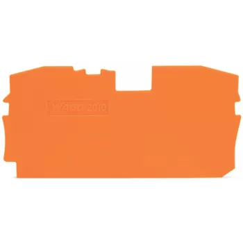 Koncová a mezideska WAGO 2010-1292, oranžová, tloušťka 1 mm, délka 67,2 mm, výška 33,5 mm, pro řadu TOPJOB® S 2010