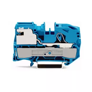 1vodičová odpojovací svorka N WAGO 2016-7114, Push-in CAGE CLAMP, modrá