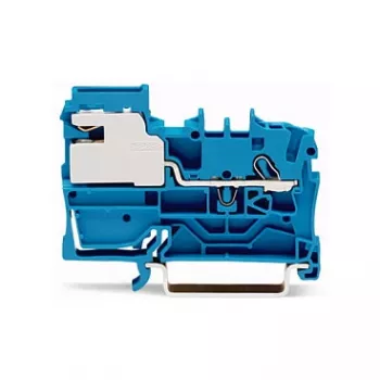 1vodičová odpojovací svorka N WAGO 2002-7114, 2,5 mm, Push-in CAGE CLAMP, modrá
