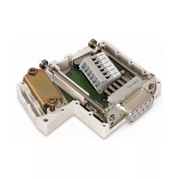 Modul konektoru D-Sub WAGO 750-963, 9pinový samice, šedý, IP20, pro WAGO I/O System 750