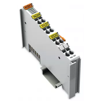 WAGO 750-517 - 2kanálový reléový výstupní modul, izolace 1,5 kV, 24 VDC, DIN lišta