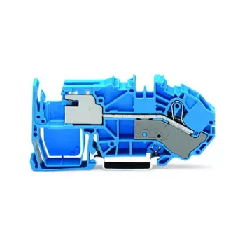 1vodičová N odpojovací svorka WAGO 2016-7714, 16 mm², Push-in CAGE CLAMP, modrá