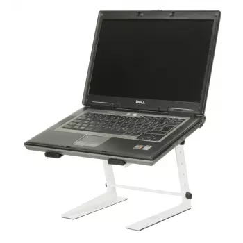 Stojan na notebook Adam Hall SLT001EW – bílý – ocel – 225 mm – 250 mm – 340 mm