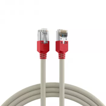 EFB-Elektronik RJ45 patch kabel Cat.5e F/UTP LSZH Draka UC300 TM11rt křížený šedý 15 m