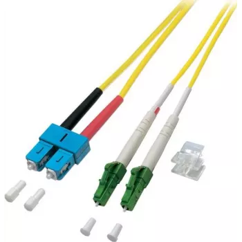 EFB-Elektronik duplex jumper LC/APC-SC 9/125µ, OS2, LSZH, žlutý, 2,0 mm, 3 m