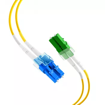 EFB Elektronik optický patch kabel LC/APC single-mode OS2 20 m žlutý