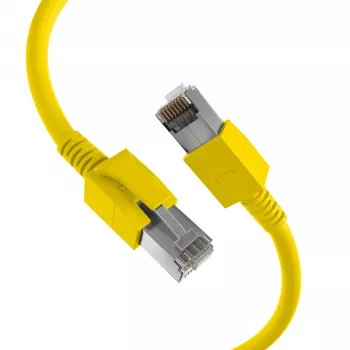 EFB Elektronik DCK1001GE.0,5 LED propojovací kabel RJ45 Cat.6A S/FTP FRNC, žlutý