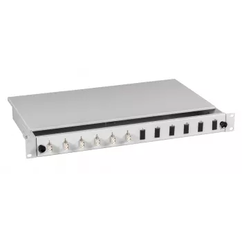 EFB-Elektronik LC OS2 splice box 48 pigtailů / 24 spojek 1U 19 inch výsuvný