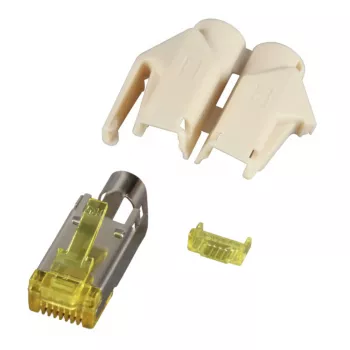 EFB Elektronik RJ45-Hirose konektor STP TM31 béžový 100 kusů 3 prvky Cat.6A