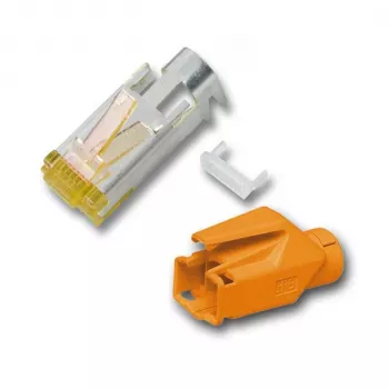 EFB RJ45 Hirose konektor STP TM31 oranžový Cat6A 100 kusů