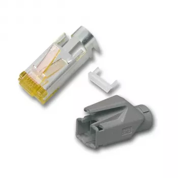 EFB RJ45-Hirose konektor STP, TM31 světle šedý, 100 kusů, 3 prvky, Cat.6A