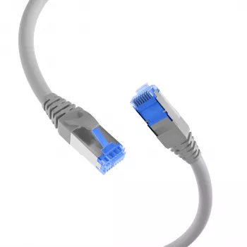 EFB IPK-6A-U-TPE-GR-1000 Cat6a S/FTP RJ45 propojovací kabel 10 m šedý