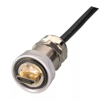 EFB IP67 kabelová vývodka, M25, HDMI Type-A samec na HDMI Type-A samec, 1,0m
