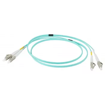 EFB Elektronik IPL-DR-LCULCU-3-0100 optický patch kabel, 1 m, OM3, LC/UPC na LC/UPC, duplexní, LSZH, aqua