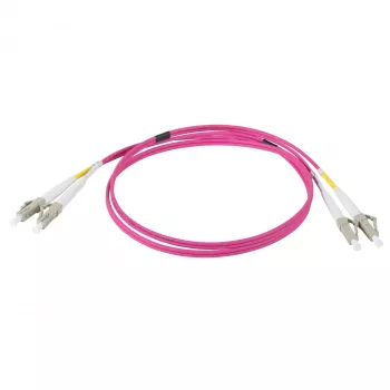 EFB Electronics duplexní propojka LC-LC 50/125 OM4 LSZH Erika Violet 2,0mm 7,5m