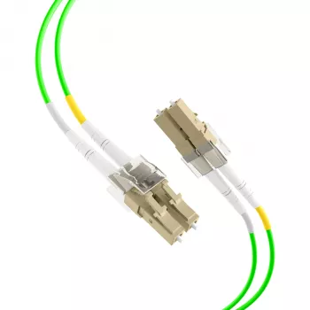 EFB Electronics IPL-DR-LCULCU-5-0050 optický patch kabel, OM5, LC/UPC na LC/UPC, 0,5 m, LSZH, limetkově zelený