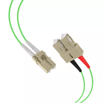 EFB Elektronik IPL-DR-LCUSCU-5-0300 OM5 optický patch kabel LC-SC 3 m LSZH limetkově zelený