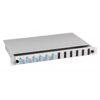 EFB Electronics rozšiřitelná splice box SC 24 pigtailů offset 12 spojek OM3