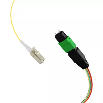 EFB MTP-M/LC 8vláknový maticový fanout kabel OS2 LSZH žlutý 0,4m